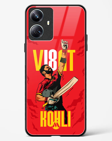 Virat King Kohli Glass Case Phone Cover-(Realme)