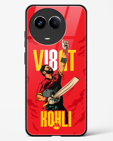 Virat King Kohli Glass Case Phone Cover-(Realme)