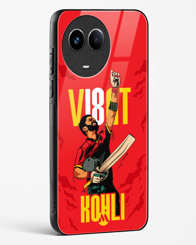 Virat King Kohli Glass Case Phone Cover-(Realme)