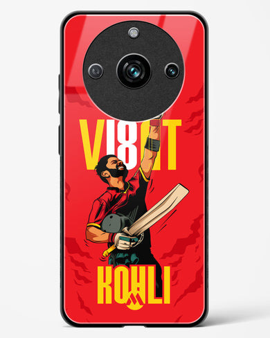 Virat King Kohli Glass Case Phone Cover-(Realme)