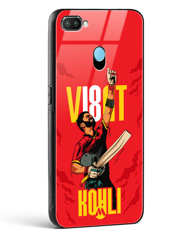 Virat King Kohli Glass Case Phone Cover-(Realme)
