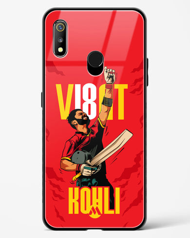 Virat King Kohli Glass Case Phone Cover-(Realme)