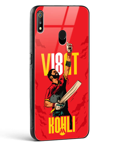 Virat King Kohli Glass Case Phone Cover-(Realme)