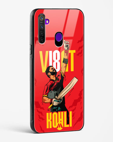 Virat King Kohli Glass Case Phone Cover-(Realme)