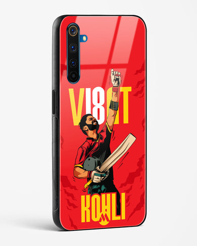 Virat King Kohli Glass Case Phone Cover-(Realme)