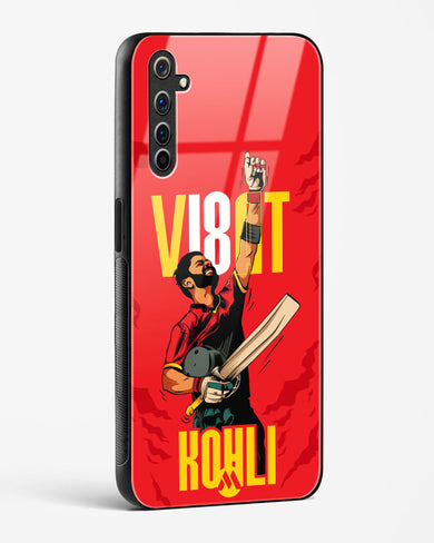 Virat King Kohli Glass Case Phone Cover-(Realme)