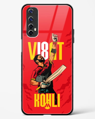 Virat King Kohli Glass Case Phone Cover-(Realme)