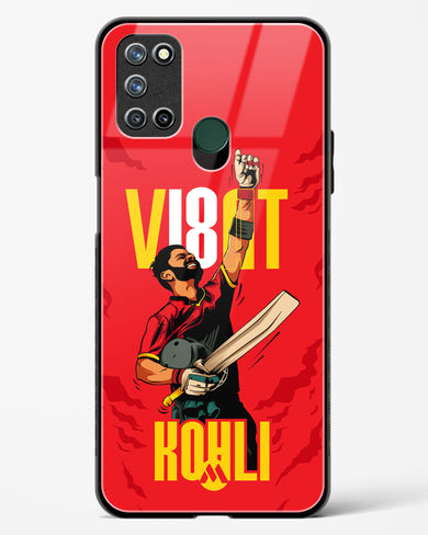 Virat King Kohli Glass Case Phone Cover (Realme)
