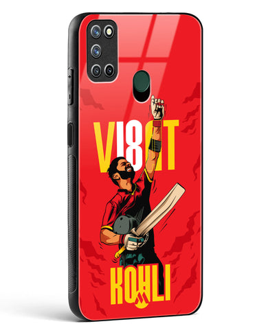 Virat King Kohli Glass Case Phone Cover (Realme)