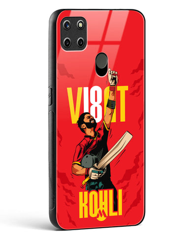 Virat King Kohli Glass Case Phone Cover-(Realme)