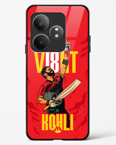 Virat King Kohli Glass Case Phone Cover (Realme)