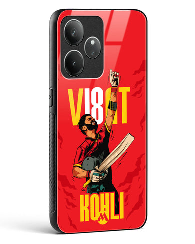 Virat King Kohli Glass Case Phone Cover (Realme)