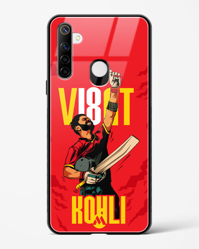 Virat King Kohli Glass Case Phone Cover (Realme)