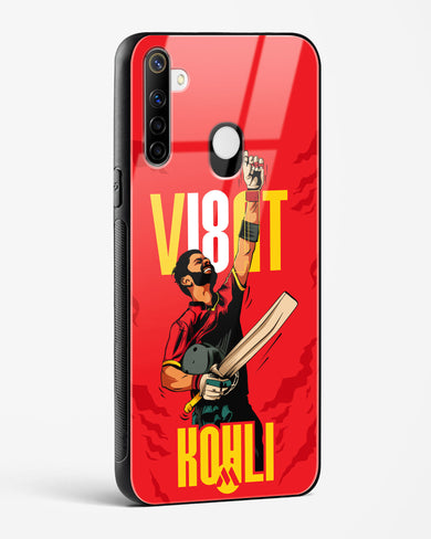 Virat King Kohli Glass Case Phone Cover (Realme)