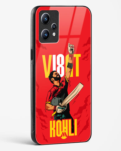 Virat King Kohli Glass Case Phone Cover-(Realme)