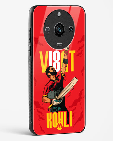 Virat King Kohli Glass Case Phone Cover-(Realme)