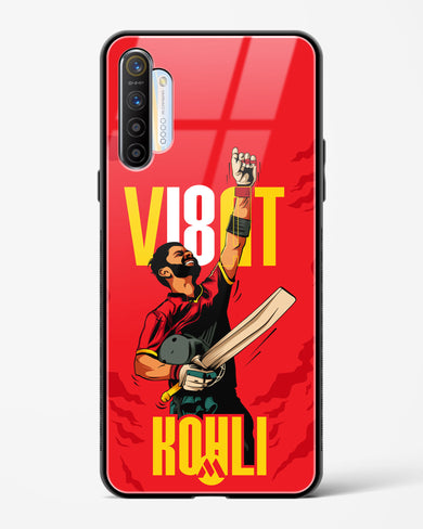 Virat King Kohli Glass Case Phone Cover-(Realme)