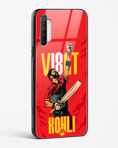 Virat King Kohli Glass Case Phone Cover-(Realme)