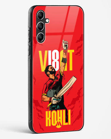 Virat King Kohli Glass Case Phone Cover-(Samsung)
