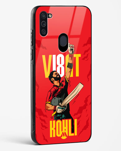 Virat King Kohli Glass Case Phone Cover-(Samsung)