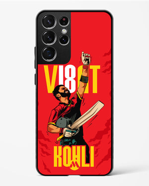 Virat King Kohli Glass Case Phone Cover-(Samsung)