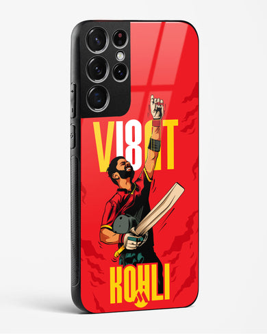 Virat King Kohli Glass Case Phone Cover (Samsung)