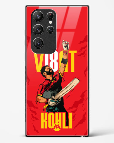 Virat King Kohli Glass Case Phone Cover-(Samsung)