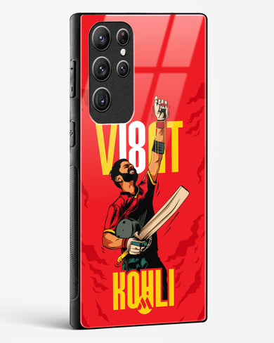 Virat King Kohli Glass Case Phone Cover-(Samsung)