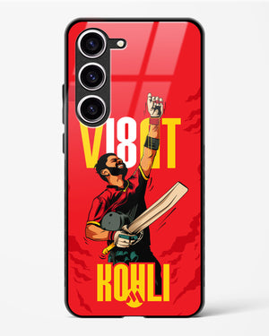 Virat King Kohli Glass Case Phone Cover-(Samsung)