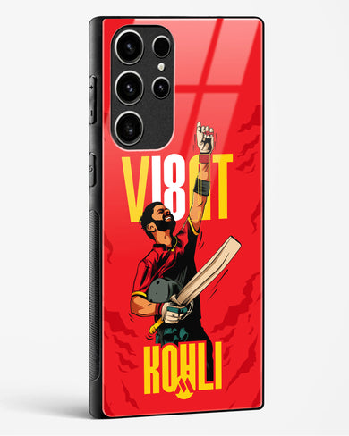 Virat King Kohli Glass Case Phone Cover-(Samsung)