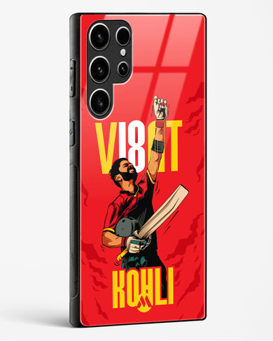 Virat King Kohli Glass Case Phone Cover-(Samsung)