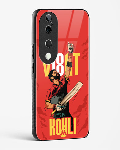 Virat King Kohli Glass Case Phone Cover (Vivo)