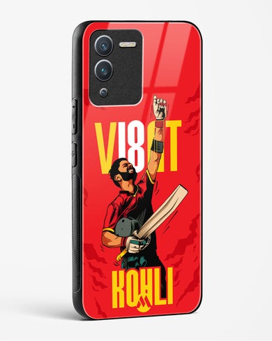Virat King Kohli Glass Case Phone Cover (Vivo)