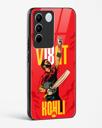 Virat King Kohli Glass Case Phone Cover-(Vivo)