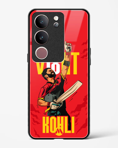 Virat King Kohli Glass Case Phone Cover-(Vivo)