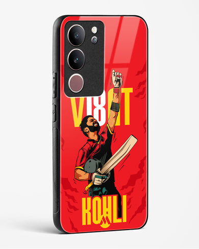 Virat King Kohli Glass Case Phone Cover-(Vivo)