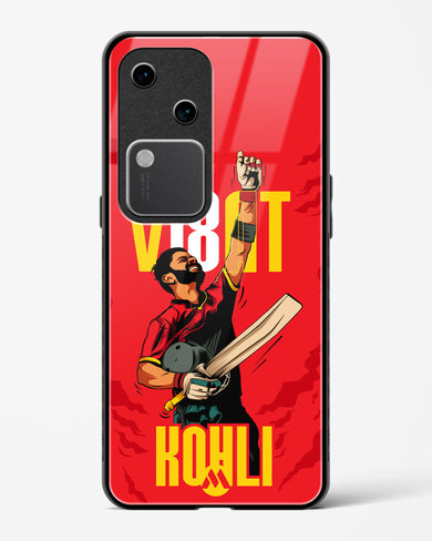 Virat King Kohli Glass Case Phone Cover (Vivo)