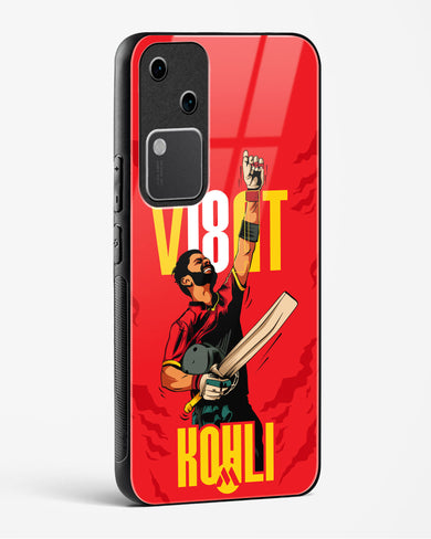 Virat King Kohli Glass Case Phone Cover (Vivo)