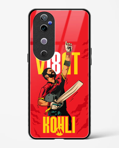 Virat King Kohli Glass Case Phone Cover (Vivo)