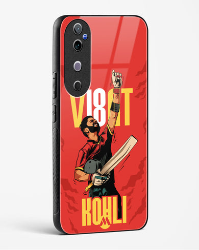 Virat King Kohli Glass Case Phone Cover (Vivo)