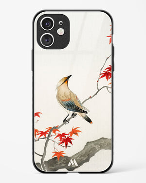 Japanese Plague bird On Maple [Ohara Koson] Glass Case Phone Cover (Apple)