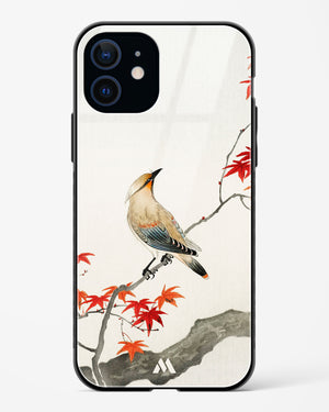 Japanese Plague bird On Maple [Ohara Koson] Glass Case Phone Cover (Apple)