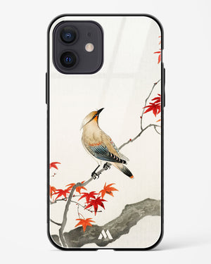 Japanese Plague bird On Maple [Ohara Koson] Glass Case Phone Cover (Apple)