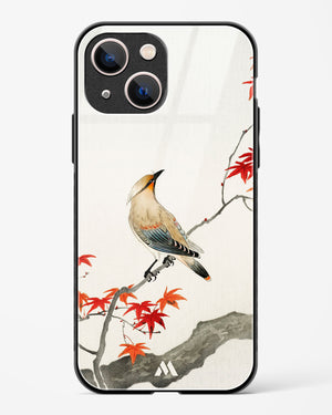 Japanese Plague bird On Maple [Ohara Koson] Glass Case Phone Cover (Apple)