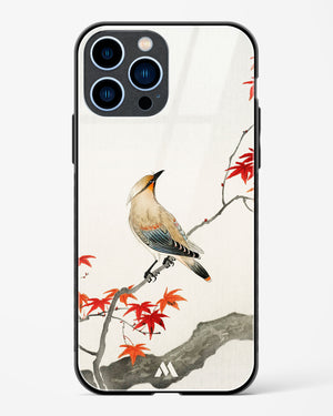 Japanese Plague bird On Maple [Ohara Koson] Glass Case Phone Cover (Apple)