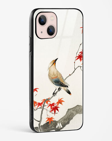 Japanese Plague bird On Maple [Ohara Koson] Glass Case Phone Cover (Apple)