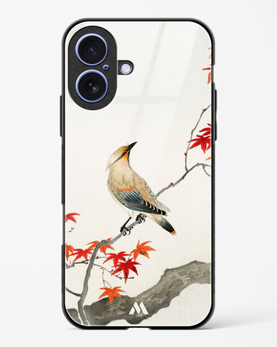 Japanese Plague bird On Maple [Ohara Koson] Glass Case Phone Cover (Apple)