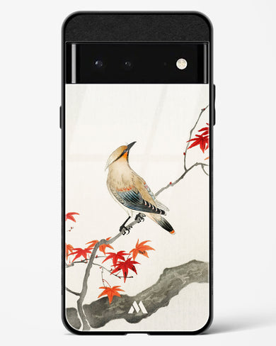 Japanese Plague bird On Maple [Ohara Koson] Glass Case Phone Cover (Google)