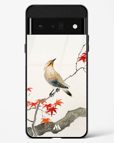 Japanese Plague bird On Maple [Ohara Koson] Glass Case Phone Cover (Google)