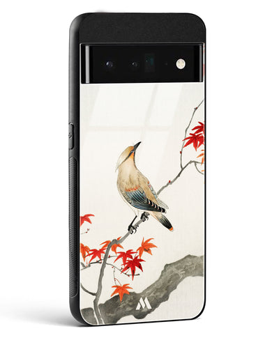 Japanese Plague bird On Maple [Ohara Koson] Glass Case Phone Cover (Google)